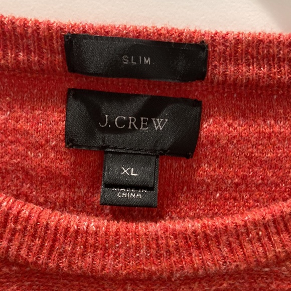 J. Crew Men’s Apricot Color Cotton Long Sleeves Sweater Top Size XL - Picture 3 of 3